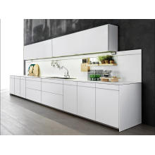 Muebles de cocina de madera de roble blanco de moda